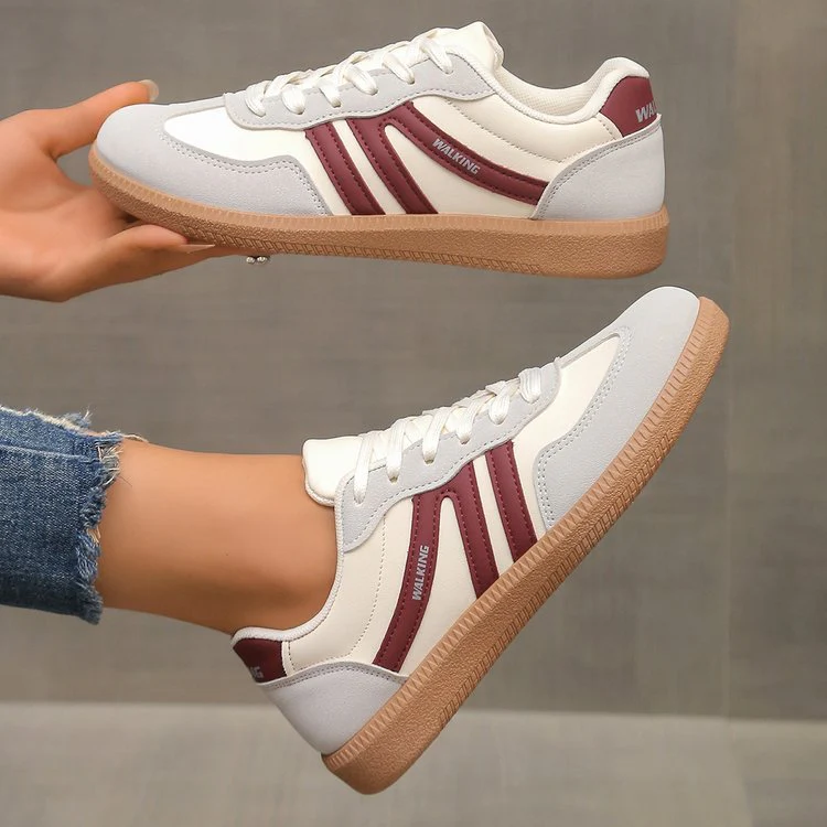 Women’s Nova Retro Colorblock Sneakers – Casual Lightweight Comfort Trainers